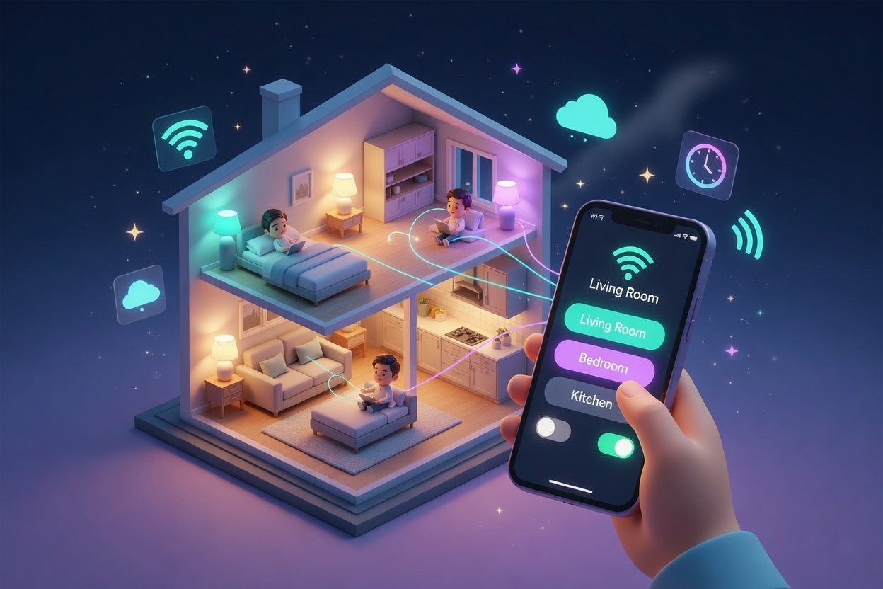 Tidak Perlu Khawatir Pulang Malam: Kendali Lampu dan Pintu Rumah dari Smartphone