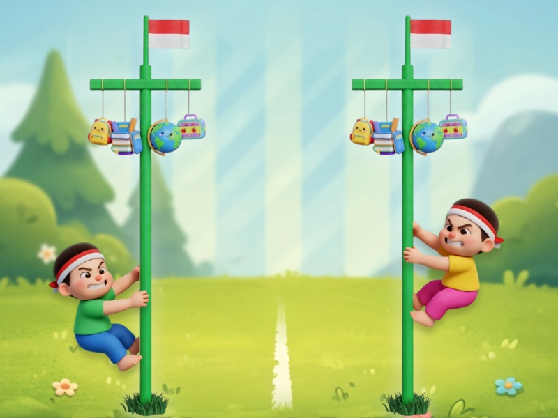 Panjat Pinang Math Climb: Raih Puncak Skor Tertinggi