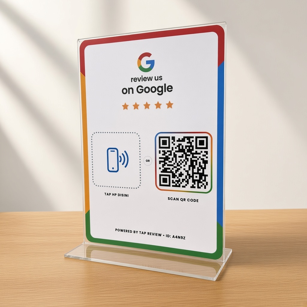 A5 Tap Review NFC & QR Stand